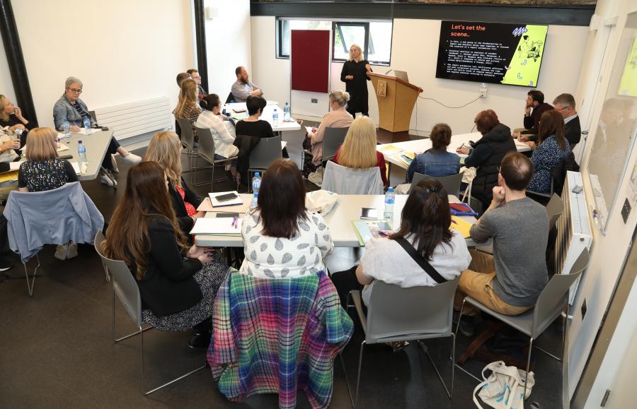 Photograph of attendees at the StudentSurvey.ie Practitioners Forum 2022
