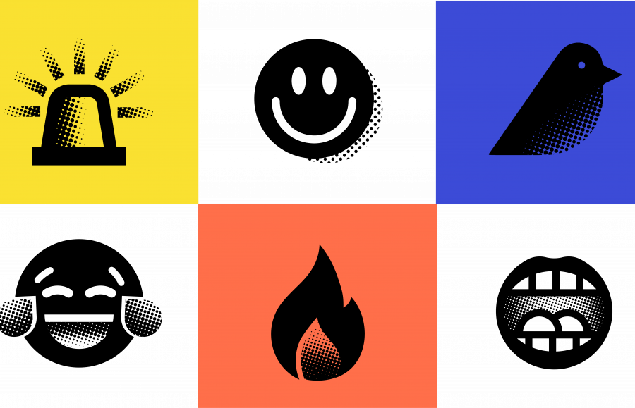 Image constructed of StudentSurvey.ie emojis, for decoration