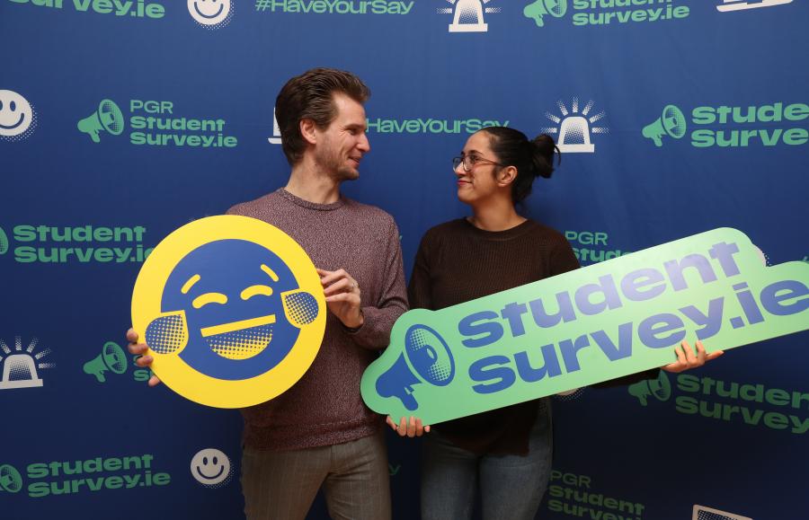 Staff and SU representatives from NCI at the launch of the StudentSurvey.ie National Report 2019