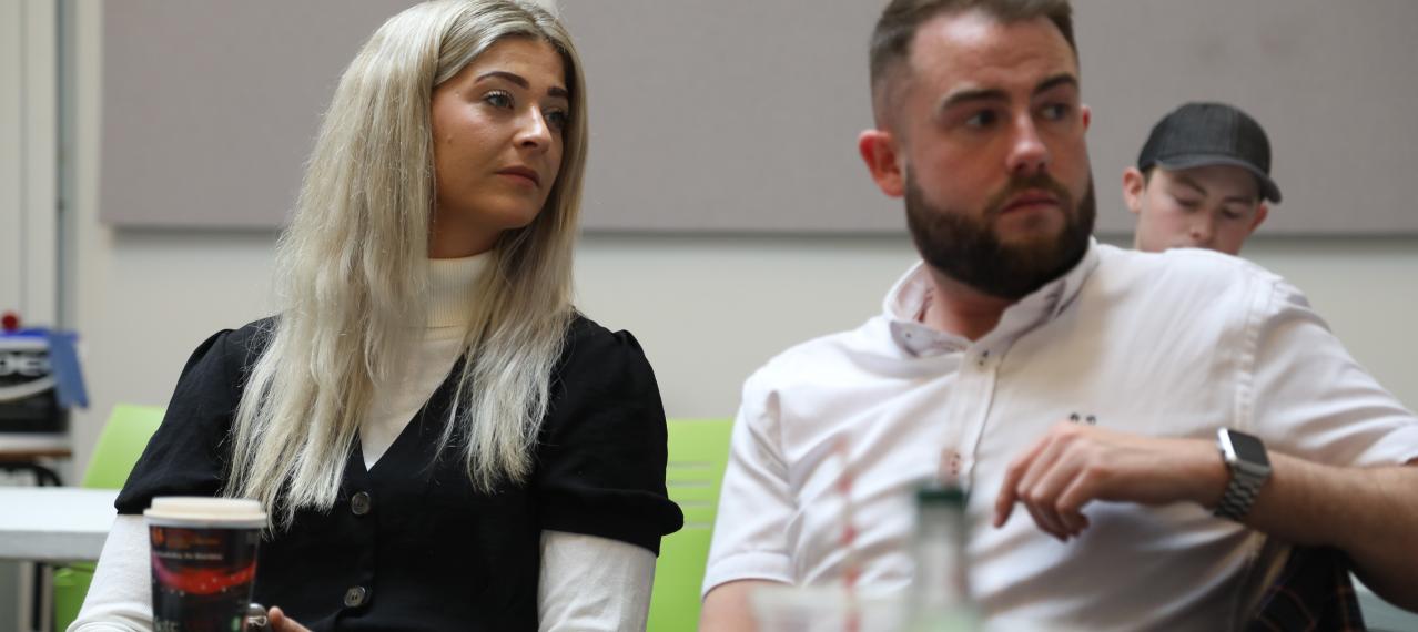 Photograph of Áine Daly, TUS SU and Kevin Packenham, TUS SU